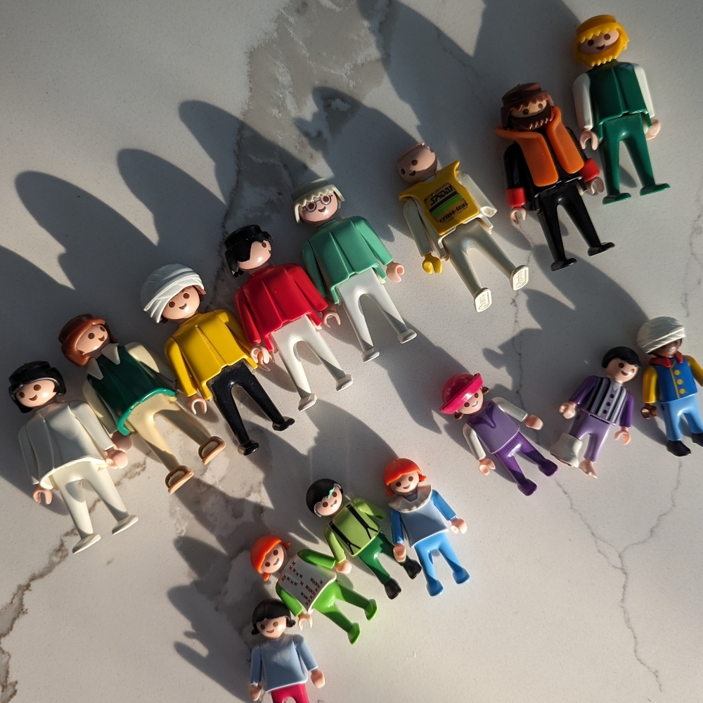 15 piece Vintage Playmobil Figurines Lot 1974, 1981, 1994
